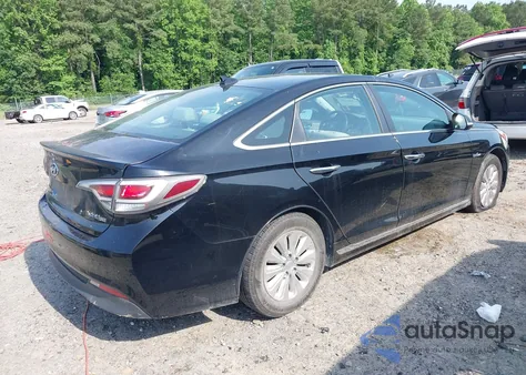 2016 Hyundai Sonata Hybrid/Se from USA, damaged, VIN KMHE24L11GA018549
